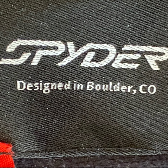 Spyder Jacket / Red Black Plaid / Mid -Weight / Quilted Lining / Zippers /Mens S - Picture 10 of 16